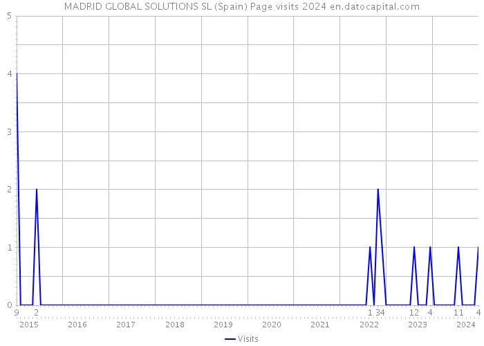 MADRID GLOBAL SOLUTIONS SL (Spain) Page visits 2024 