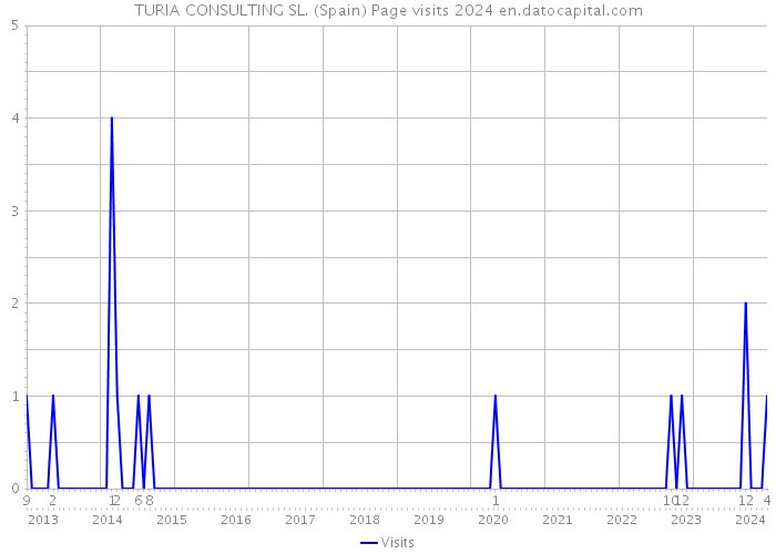 TURIA CONSULTING SL. (Spain) Page visits 2024 