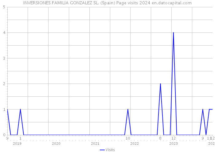 INVERSIONES FAMILIA GONZALEZ SL. (Spain) Page visits 2024 
