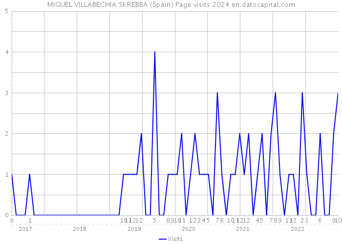 MIGUEL VILLABECHIA SKREBBA (Spain) Page visits 2024 
