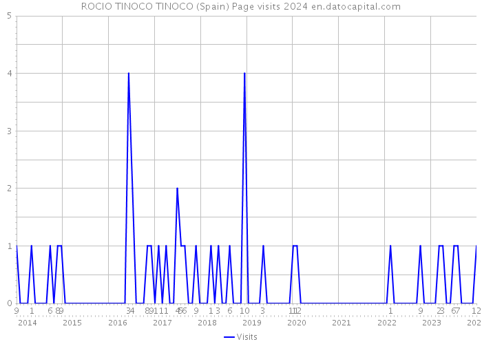 ROCIO TINOCO TINOCO (Spain) Page visits 2024 