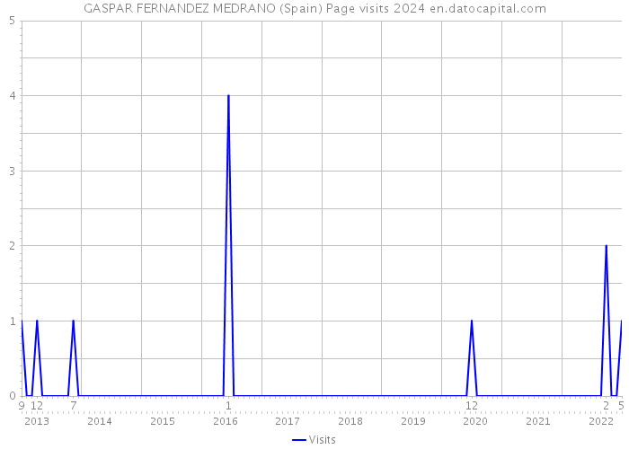 GASPAR FERNANDEZ MEDRANO (Spain) Page visits 2024 