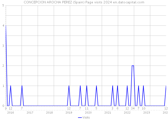CONCEPCION AROCHA PEREZ (Spain) Page visits 2024 