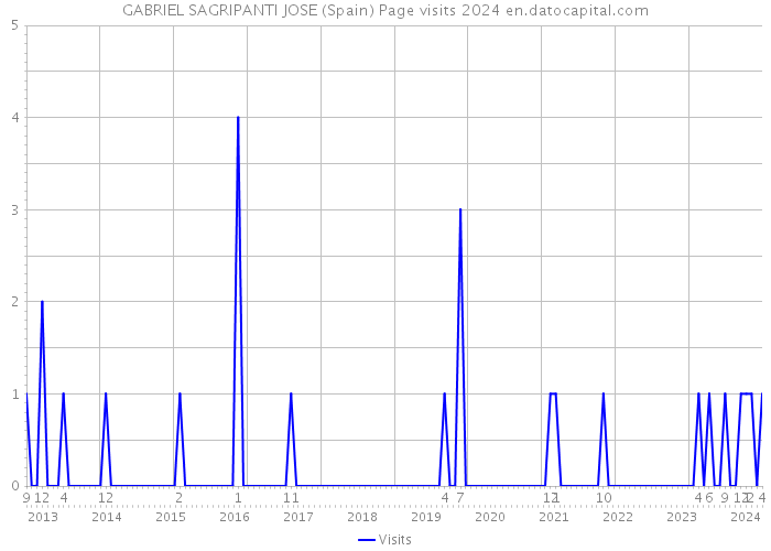 GABRIEL SAGRIPANTI JOSE (Spain) Page visits 2024 
