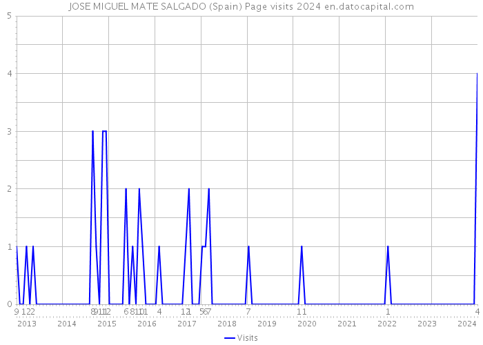 JOSE MIGUEL MATE SALGADO (Spain) Page visits 2024 