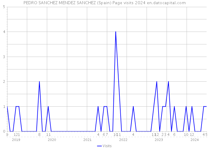 PEDRO SANCHEZ MENDEZ SANCHEZ (Spain) Page visits 2024 