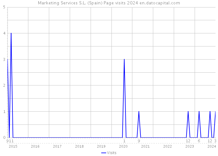 Marketing Services S.L. (Spain) Page visits 2024 