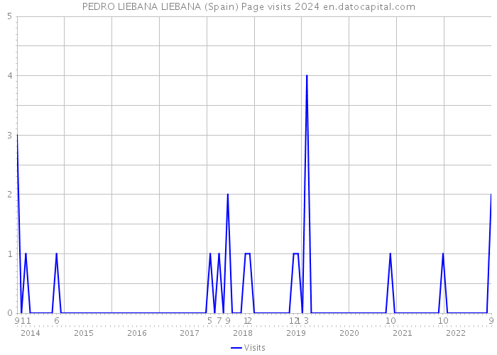 PEDRO LIEBANA LIEBANA (Spain) Page visits 2024 