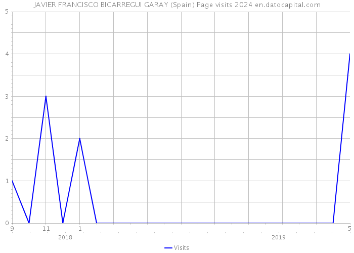 JAVIER FRANCISCO BICARREGUI GARAY (Spain) Page visits 2024 