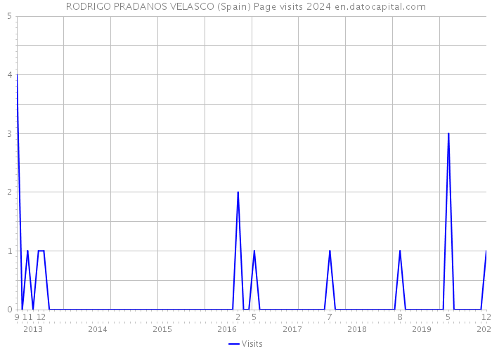 RODRIGO PRADANOS VELASCO (Spain) Page visits 2024 
