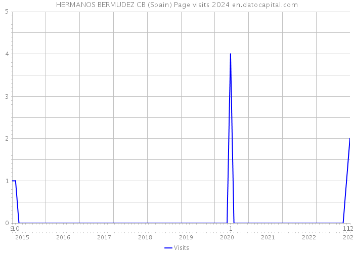 HERMANOS BERMUDEZ CB (Spain) Page visits 2024 