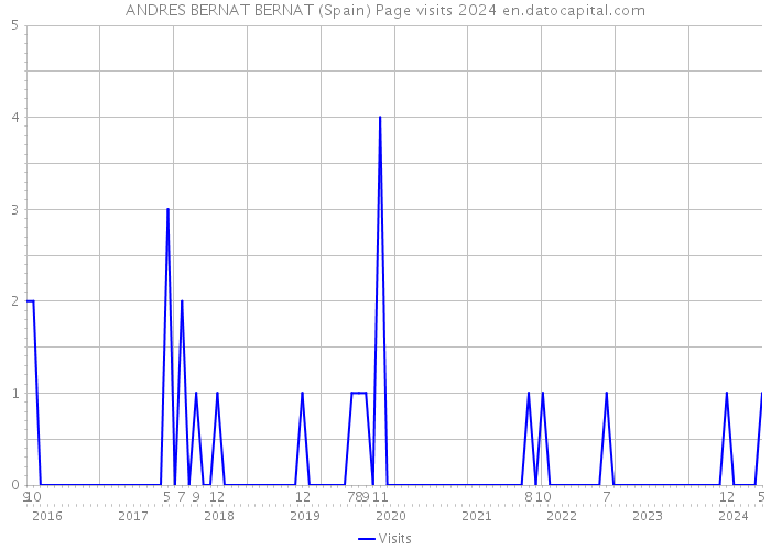 ANDRES BERNAT BERNAT (Spain) Page visits 2024 