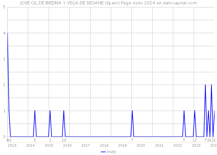 JOSE GIL DE BIEDMA Y VEGA DE SEOANE (Spain) Page visits 2024 