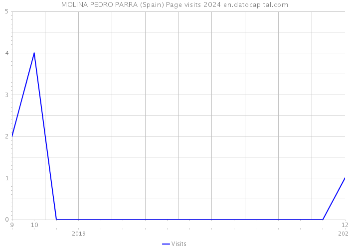 MOLINA PEDRO PARRA (Spain) Page visits 2024 
