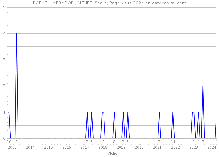 RAFAEL LABRADOR JIMENEZ (Spain) Page visits 2024 
