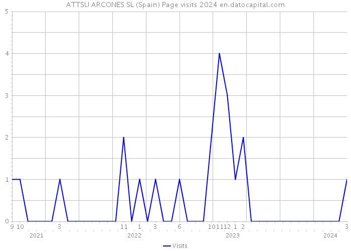 ATTSU ARCONES SL (Spain) Page visits 2024 