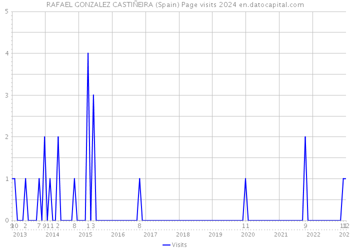 RAFAEL GONZALEZ CASTIÑEIRA (Spain) Page visits 2024 