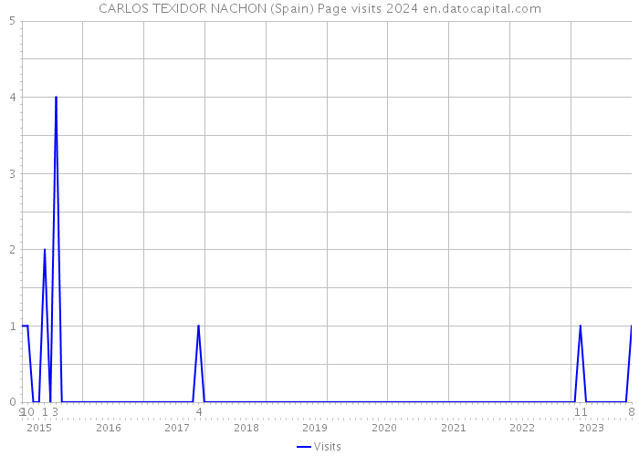 CARLOS TEXIDOR NACHON (Spain) Page visits 2024 