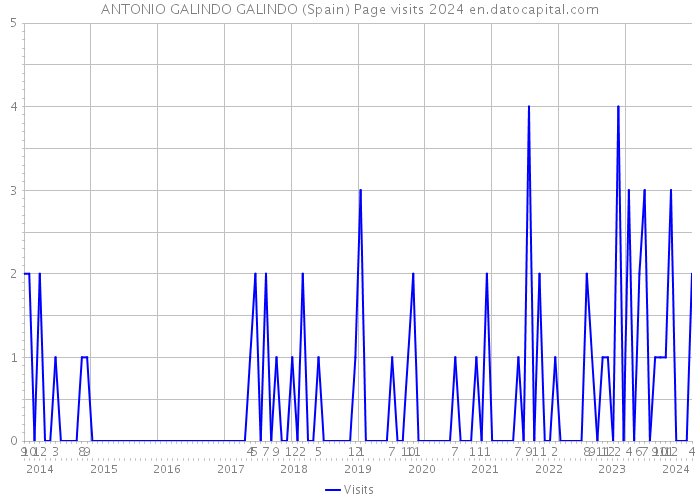 ANTONIO GALINDO GALINDO (Spain) Page visits 2024 