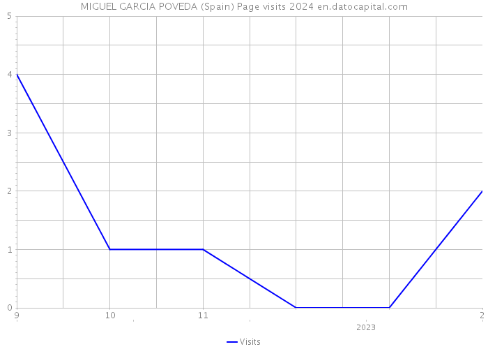 MIGUEL GARCIA POVEDA (Spain) Page visits 2024 