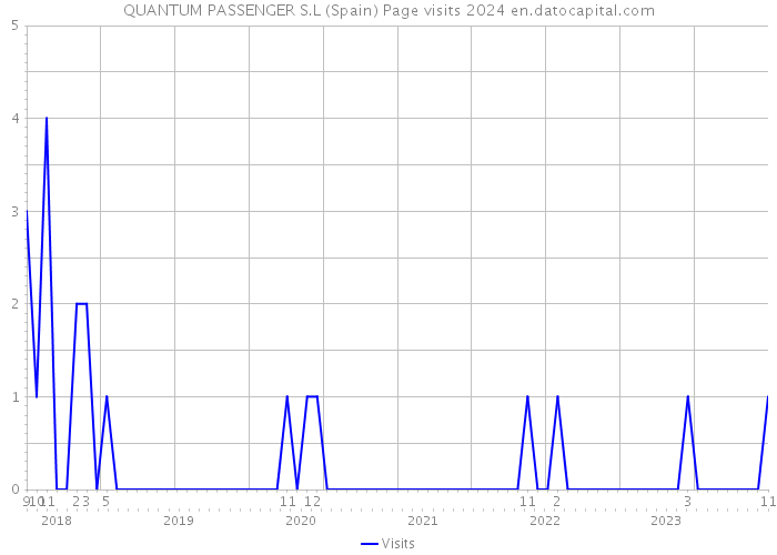 QUANTUM PASSENGER S.L (Spain) Page visits 2024 