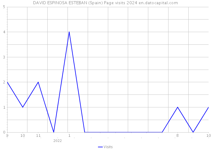 DAVID ESPINOSA ESTEBAN (Spain) Page visits 2024 