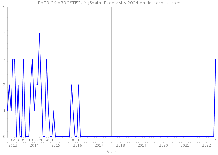 PATRICK ARROSTEGUY (Spain) Page visits 2024 