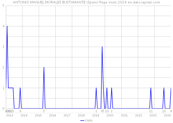 ANTONIO MANUEL MORALES BUSTAMANTE (Spain) Page visits 2024 