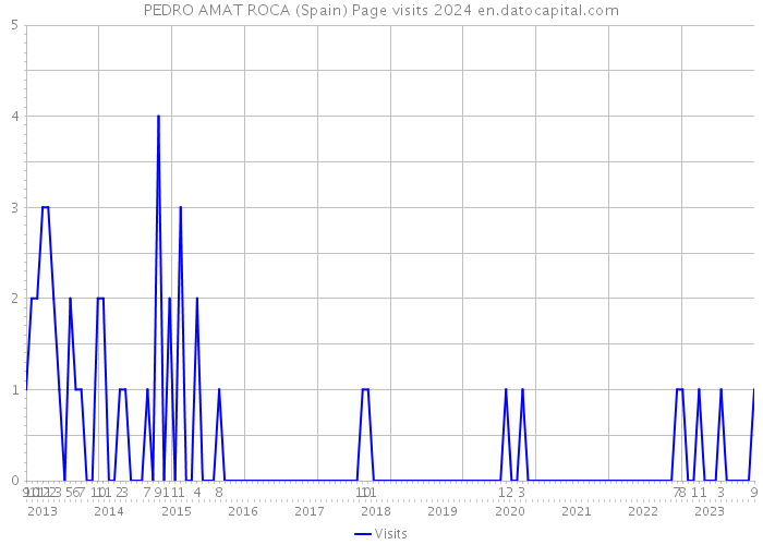 PEDRO AMAT ROCA (Spain) Page visits 2024 