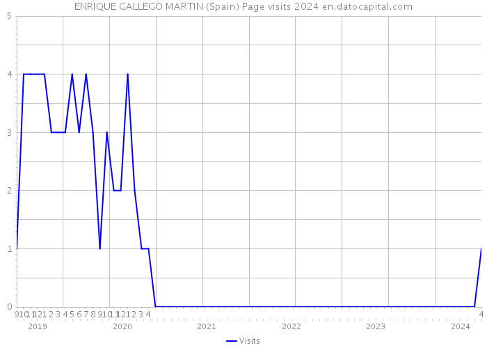 ENRIQUE GALLEGO MARTIN (Spain) Page visits 2024 