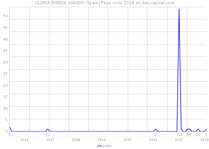 GLORIA ENSESA JUANDO (Spain) Page visits 2024 