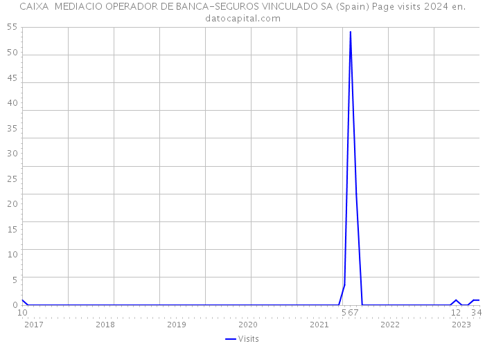 CAIXA MEDIACIO OPERADOR DE BANCA-SEGUROS VINCULADO SA (Spain) Page visits 2024 