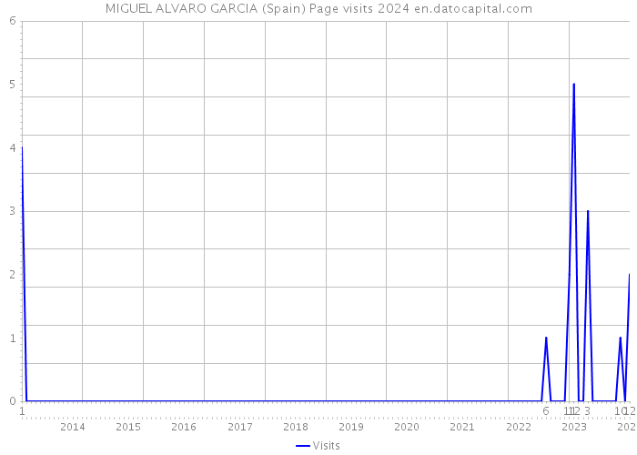 MIGUEL ALVARO GARCIA (Spain) Page visits 2024 