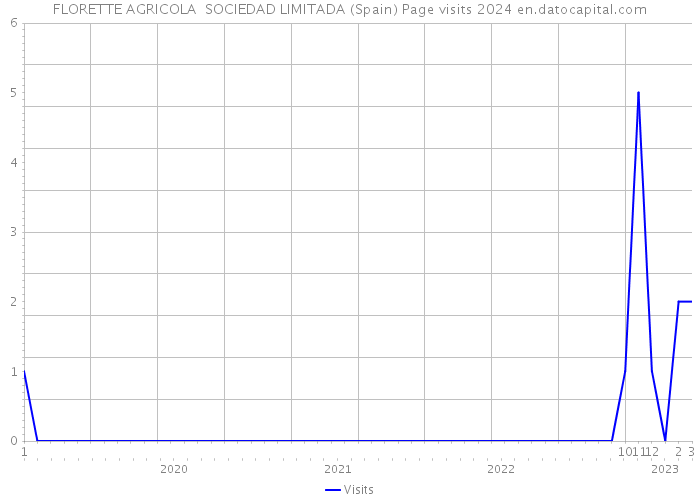 FLORETTE AGRICOLA SOCIEDAD LIMITADA (Spain) Page visits 2024 