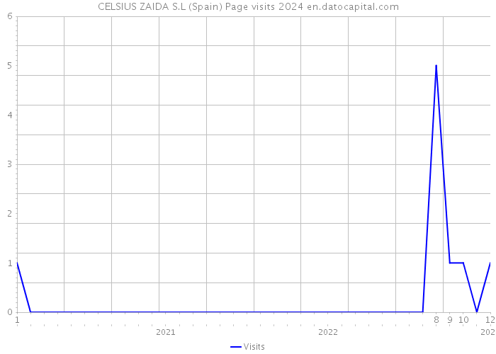 CELSIUS ZAIDA S.L (Spain) Page visits 2024 