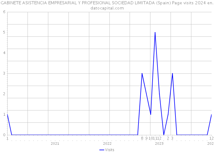 GABINETE ASISTENCIA EMPRESARIAL Y PROFESIONAL SOCIEDAD LIMITADA (Spain) Page visits 2024 