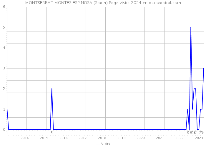MONTSERRAT MONTES ESPINOSA (Spain) Page visits 2024 