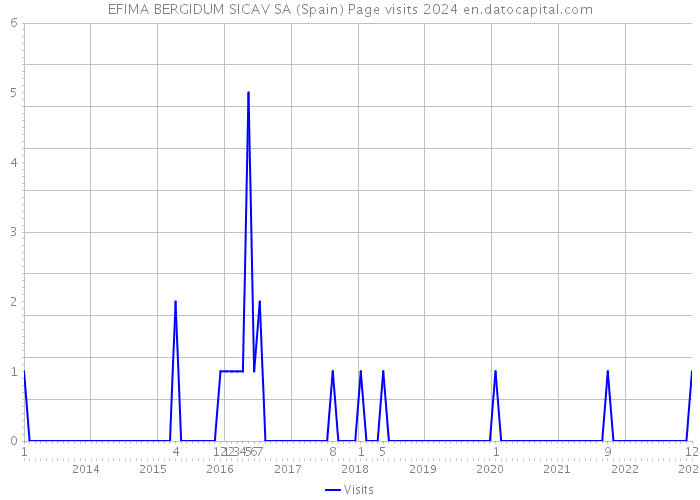 EFIMA BERGIDUM SICAV SA (Spain) Page visits 2024 