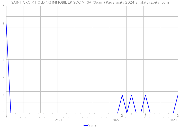 SAINT CROIX HOLDING IMMOBILIER SOCIMI SA (Spain) Page visits 2024 