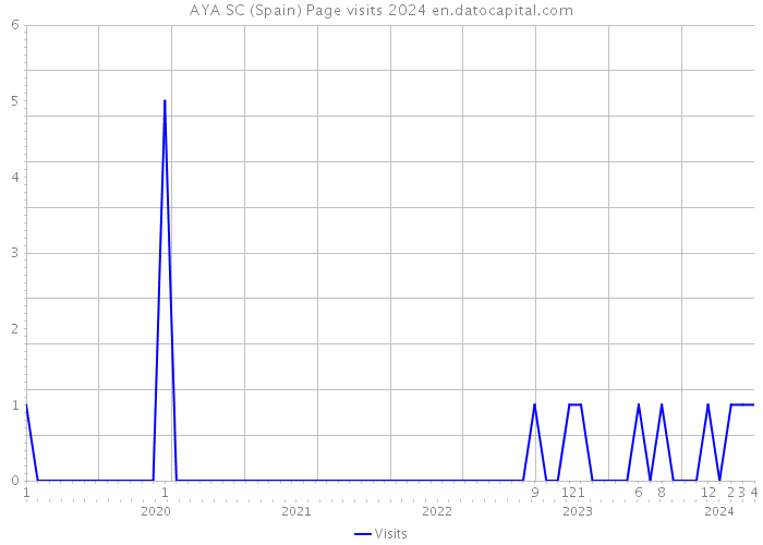 AYA SC (Spain) Page visits 2024 