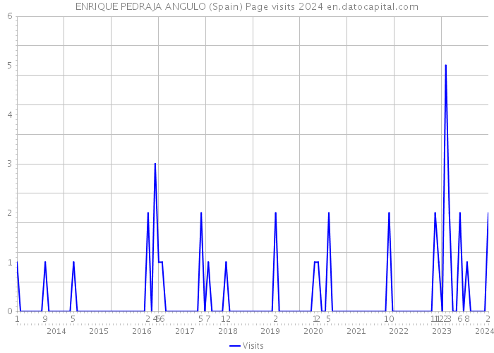 ENRIQUE PEDRAJA ANGULO (Spain) Page visits 2024 