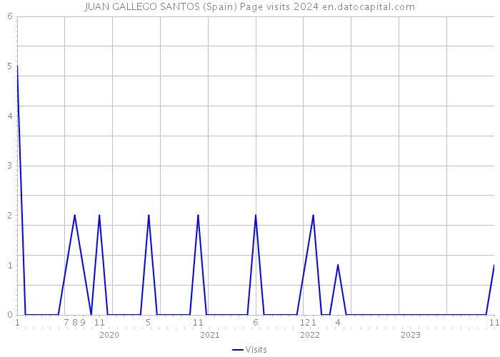 JUAN GALLEGO SANTOS (Spain) Page visits 2024 