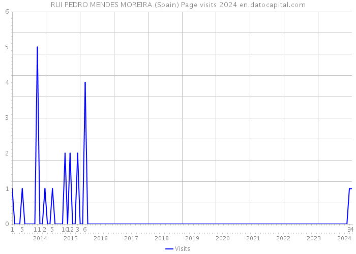 RUI PEDRO MENDES MOREIRA (Spain) Page visits 2024 