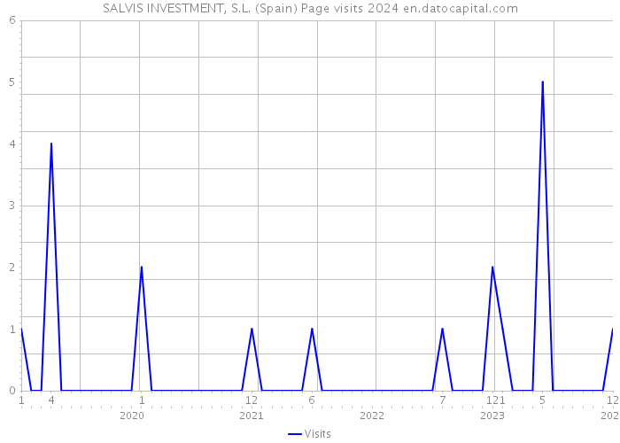 SALVIS INVESTMENT, S.L. (Spain) Page visits 2024 