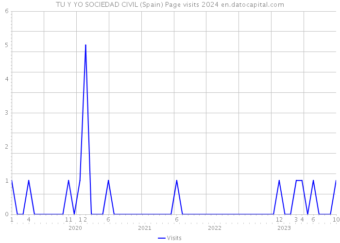 TU Y YO SOCIEDAD CIVIL (Spain) Page visits 2024 