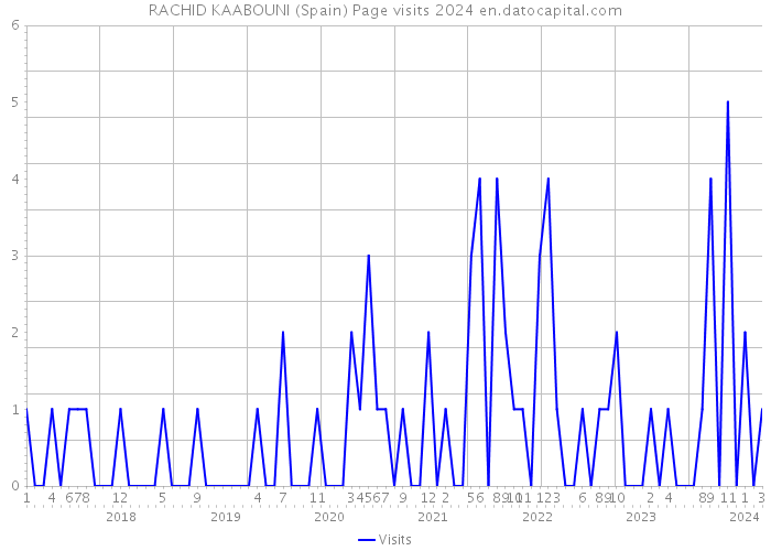 RACHID KAABOUNI (Spain) Page visits 2024 