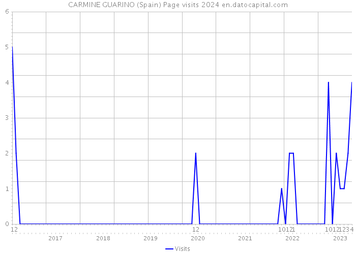 CARMINE GUARINO (Spain) Page visits 2024 
