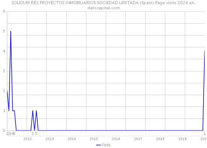 SOLIDUM REX PROYECTOS INMOBILIARIOS SOCIEDAD LIMITADA (Spain) Page visits 2024 