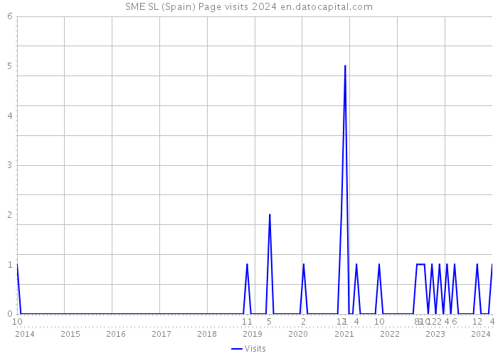 SME SL (Spain) Page visits 2024 