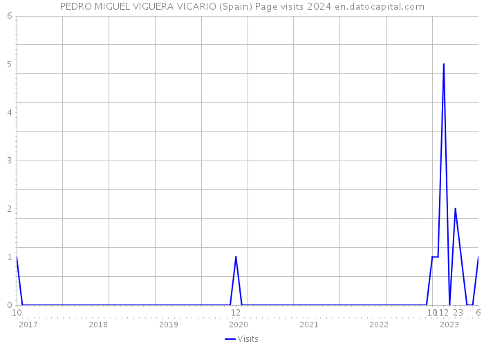 PEDRO MIGUEL VIGUERA VICARIO (Spain) Page visits 2024 